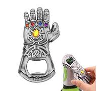 1 tire-bouchon Infinity Gauntlet Thanos en forme de gant pour décapsuleur, idéal pour les fêtes, les bars, les amateurs de bière (argent)