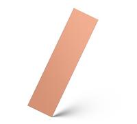 1 tôle de cuivre de 2 mm d'épaisseur, 50 x 200 mm, plaque en cuivre pur à 99 % pour bricolage, bricolage, fabrication de bijoux, circuit imprimé, électronique et artisanat
