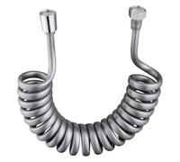 1 tuyau de douche rétractable for salle de bain, 1,5/2/3/5 m, avec ligne téléphonique(Grey,150cm)