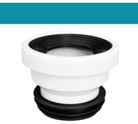1 tuyau de raccordement pour WC - Buse de raccordement droite excentrique - Pour évacuation des eaux usées