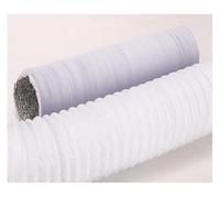 1 tuyau flexible en feuille d'aluminium PVC blanc - 160 mm de diamètre, tuyau d'évacuation pour chauffage, ventilation, climatisation, sèche-linge et serre (4 m)
