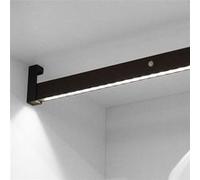 Emuca - Éclairage pour Armoire ou vestiaire, Barre de penderie avec LED réchargeable et détecteur de Mouvement, Plusieurs mesures et Couleurs (558-708mm, Anodisé Mat)