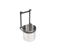Emuca - Seau Porte-Couverts de Cuisine, Porte-Couverts chromé à Suspendre, Acier, Gris Anthracite.