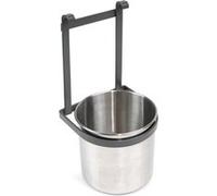 Emuca - Seau Porte-Couverts de Cuisine, Porte-Couverts chromé à Suspendre, Acier, Gris Anthracite.