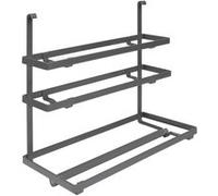 Porte-rouleau de cuisine en acier finition titane - gris anthracite EMUCA