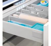 Range-couverts - recoupable - plastique gris - 336x482 mm EMUCA
