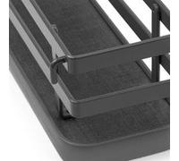 Emuca - Support à épices avec 3 étagères pour Meubles de Cuisine, étagère Mural pour Pots à épices, Acier, Gris Anthracite.