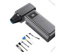 1 ventilateur professionnel portable et brosse avec moteur 130000 écran numérique 4 niveaux de vent pour diverses applications type C