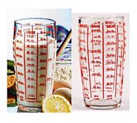 1 VERRE DOSEUR GRADUÉ 1/2 L TRANSPARENT VERRE USTE