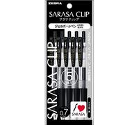 Zebra Pen - Stylo gel Sarasa Clip P-JJB15-BK5 - 0,7 mm - Lot de 5 Noir