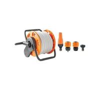 1 X ACIER/PLASTIQUE + TUYAU 1/2 MT 15 + RACCORDS + ENROULEUR KIT D'IRRIGATION MINI CONCEPT PLUS GF