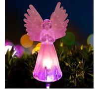 1 x Lampe ange solaire, décoration jardin extérieur, luminaires solaires pour allées et parterres de fleurs .