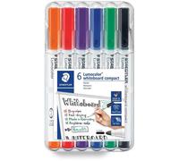 1 x Lumocolor 341 WP6 Marqueur pour tableau blanc Lumocolor, boîte de 6