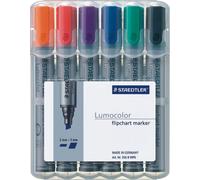 1 x Lumocolor 356 B WP6 Marqueur pour tableau à feuilles mobiles Lumocolor, boîte de 6