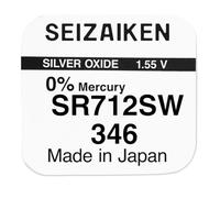 1 x Pile à l'oxyde d'argent Seizaiken Seiko 346 SR712SW 1,55 V