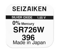 1 x Pile à l'oxyde d'argent Seizaiken Seiko 396 SR726W 1,55 V