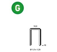 10 000 Agrafes G-16 - Galvanisées Résinées - 10x16x1x1.25 mm - D-Work