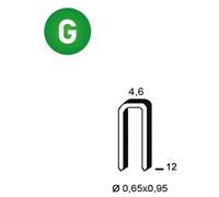 10 000 Agrafes Galvanisées Tb-12 - 4.95x12x0.84 mm - D-Work