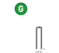 10 000 Agrafes Q-45 Galvanisées Résinées - 11.3x45x1.85x2.03 mm - D-Work