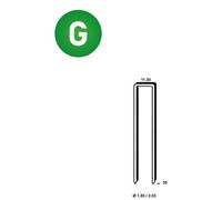 10 000 Agrafes Q-55 Galvanisées Résinées - 11.3x55x1.85x2.03 mm - D-Work