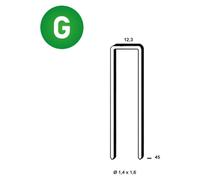 10 000 Agrafes S-45 Galvanisées - 12.3x45x1.4x1.6 mm - D-Work