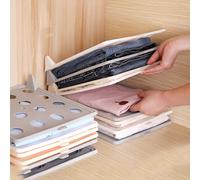 10-1 pièce Planche à plier les vêtements, boîte de rangement en plastique anti-froissement pour armoire, support de rangement pour t-shirts et chemises, convient pour l'organisation et le rangement de