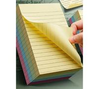 10/100/200 feuilles de notes adhésives lignées, 4 couleurs, autocollants portables pour étudiants pour la prise de notes et le marquage, auto-adhésifs faciles à coller, utilisation au bureau, à la mai