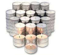 10-100 pièces Grandes bougies épaisses, bougies en cire de paraffine sans fumée de 4 heures, grandes bougies romantiques, chauffe-cire, sans fumée et sans odeur, convient pour les fêtes d'anniversaire