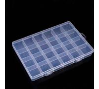 10/12/15/18/24 compartiments Boîte de rangement transparente, boîte en plastique polyvalente vide pour ranger les boucles d'oreilles, les bagues, les bijoux, les fournitures pour la manucure, cadeaux 
