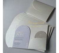 10/20/25/50 pièces Set de pochettes pliées en trois pour invitations de mariage, fiançailles, 15e anniversaire, baptême, invitations de poche minimalistes, invitations DIY, invitations 5*7 pouces, inv
