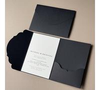 10/20/25 pièces Enveloppes d'invitation de poche de mariage pliées en trois, fiançailles, 15e anniversaire, baptême, enveloppes d'invitation simples, invitations DIY, invitations 5*7 pouces, invitatio