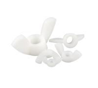 10/20/30 Pièces M3 M4 M5 M6 M8 M10 M12 DIN315 Écrou À Oreilles En Nylon Lingot Plastique Capuchon De Type Papillon(White,M12(10pcs))