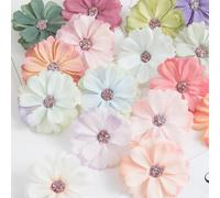 10/20/40/100 pièces Marguerite artificielle mini de couleurs mélangées, matériaux de couronne DIY, plantes artificielles pour décoration de pièce, décoration d'automne, décoration de boîte à bonbons,