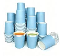 10/20/40/50/100 pièces Gobelets en papier bleu 8oz, Gobelets à café résistants à la chaleur, Gobelets pour boissons chaudes et froides, Convient pour les mariages, les fêtes, les pique-niques, les bar