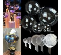 10/20 pièces 10-36 pouces clair Bobo ballons à Air à hélium pour le remplissage bricolage ballon à bulles pour mariage anniversaire remise des diplômes décor de fête Clear