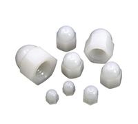10/20pc M3 M4 M5 M6 M8 M10 Écrou En Plastique Nylon Avec Capuchon Hexagonal Boule Bouchon À Vis Décoratif(White,M4 20pcs)