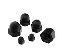 10/20pc M3 M4 M5 M6 M8 M10 Écrou En Plastique Nylon Avec Capuchon Hexagonal Boule Bouchon À Vis Décoratif(Black,M5 20pcs)