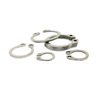 10/25/50pcs M3 à M40 304 acier inoxydable noir 65mn manganèse arbre de retenue anneau rondelle portant C Type Circlip externe