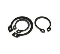 10/25/50pcs M3 à M40 304 acier inoxydable noir 65mn manganèse arbre de retenue anneau rondelle portant C Type Circlip externe