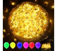 10/30/50 pièces Lumière de ballon blanc chaud, Mini lumière LED, Lampe LED ronde pour lanterne en papier, ballon de fête, fête de bocaux Mason de Noël, mariages, décorations de fête, décorations de ch