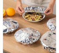 10/30 pièces Film alimentaire réutilisable en aluminium, film étirable isolant thermique, durable et résistant à la chaleur, convient pour les fruits, les repas, les ustensiles, les conteneurs aliment