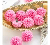 10/30 pièces/set Boules de fleurs artificielles d'hortensia, guirlandes de chrysanthèmes, matériaux de couronne DIY, décoration pour anniversaire, rassemblement, mariage, maison, restaurant, chambre, 