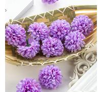10/30 pièces/set Boules de fleurs artificielles d'hortensia, guirlandes de chrysanthèmes, matériaux de couronne DIY, décoration pour anniversaire, rassemblement, mariage, maison, restaurant, chambre, 