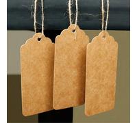 10-300 pièces Étiquettes en papier kraft vierges, étiquettes-cadeaux en forme de cœur ajouré faites à la main avec de la ficelle de jute, convient pour la décoration de mariage, l'emballage de boîtes 