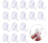 10/5 pièces crochets à ventouse forte support à ventouse avec crochets en plastique pour fenêtre en verre crochet mural cintre maison cuisine salle de bain Diameter 60mm 5Pcs