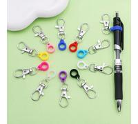 10/5 pièces, support de stylo coloré avec poignée en silicone, attache de homard en métal pour badge d'infirmière, rouleau et tour de cou, rentrée scolaire Alliage de zinc