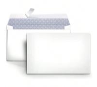 10/50/100 pièces Enveloppes blanches vierges auto-adhésives à bande de déchirement, sacs d'enveloppe de avec dos en papier siliconé, pour la rentrée scolaire UnicolorePapetier