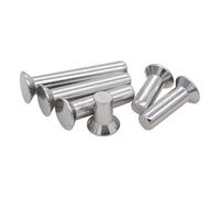 10/50 pièces M1 M1.2 M2 M2.5 M3 M4 M5 M6 304 Acier Inoxydable Plat Tête Fraisée Solide Rivet Auto Branchant GB869 Diamètre 1-6mm(Color:16mm,Size:M3 50pcs)
