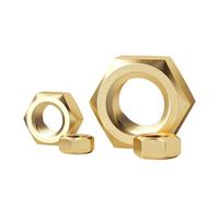 10-50pc Écrou Hexagonal En Laiton M1.4 .6 M2 .5 M3 M4 M5 M6 M8 M10 Fileté Métrique for Boulons Vis Écrous Cuivre Massif(10pcs,M8)