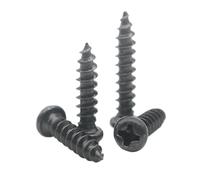 10-50pcs M1.7 M2 M2.3 M2.6 M3 M4 M5 M6 Mini vis autotaraudeuses à tête transversale en acier inoxydable 304 plaqué zinc noir(20mm,M3 (20pcs))